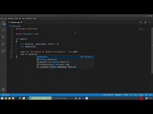 Tutorial C++ Conversión de Binario a Decimal