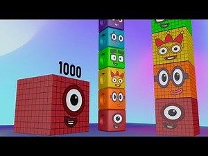 Numberblocks Counting Standing Tall 1 to 100 BIGGEST Learn to Count Numberblocks Standing Tall 1-100