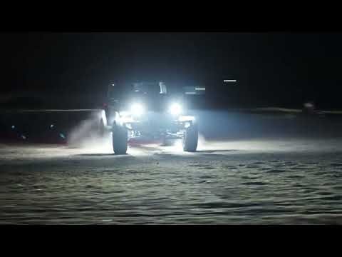 MICTUNING C6 White Rock Lights with 5 Lens Cover, Multifunctional Off-Road Lighting Kit