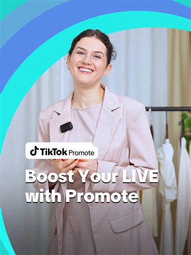Enhance Your LIVE with Promote Need a boost for your LIVE? Use Promote! Choose More LIVE views to bring more people in, and More Product Purchases to focus on sales. Pick your goal and keep your LIVE moving. #TikTokPromote #Promote #TikTokLIVE #LIVEShopping #LiveAuction