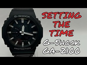 How To Set G Shock GA-2100 Time and Hands Fast and Easy Tutorial