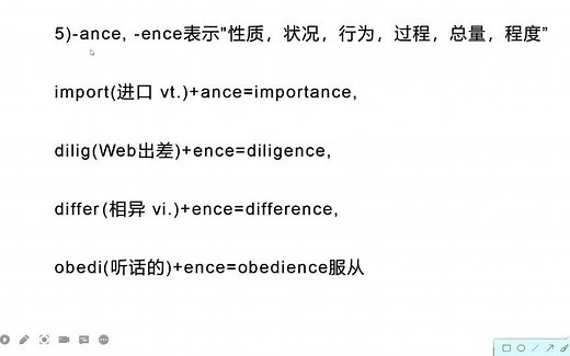 名词的后缀ance 和ence意思和用法5