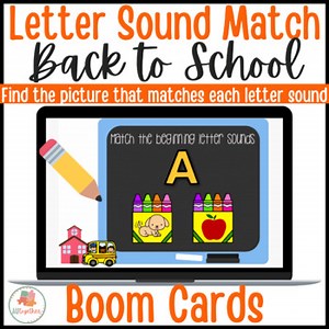 Phonics Letter Sound Match Boom Cards