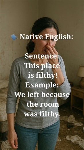 Speak Like a Native: Filthy vs Very Dirty 💬 #EnglishUpgrade #FluencyTips #Shorts