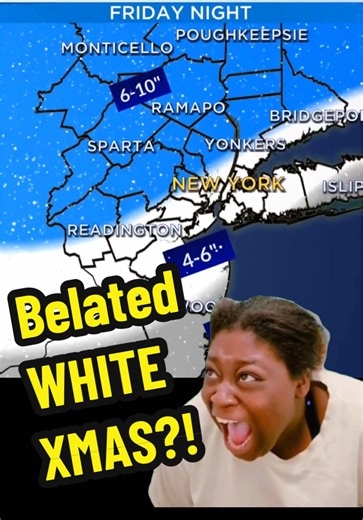 OMG! Belated White Xmas?! | white christmas