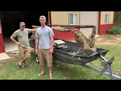 Scissor Blind Build For Duck Hunting