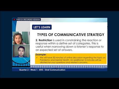ETULAY ORAL COM Q2 WEEK1: Types of Communicative Strategies