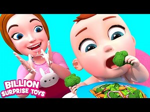 Learn Healthy Eating Habits for Babies! Educational Video for Kids - BillionSurpriseToys