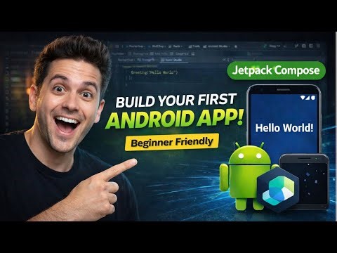Build Your First Android App in Jetpack Compose 😱 | Beginner Tutorial