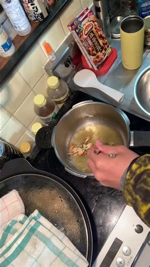 [Bright red, crispy shore crabs]