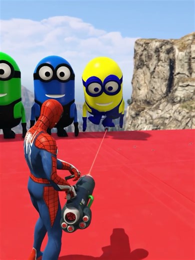 Epic Spider-Man Ragdoll Fails in GTA 5! 😆 #FunnyMoments #SpiderMan #GTA5