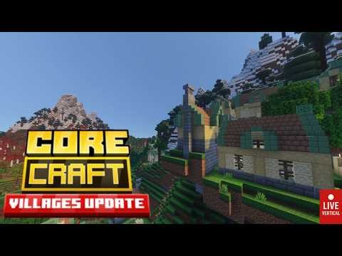 Iron farm Build on Core Craft addon Vertical | Minecraft Bedrock | #minecraft #corecraft