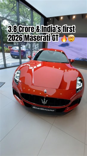 Here is India’s first Maserati GT 2026. It is phenomenal. 🇮🇳 😍