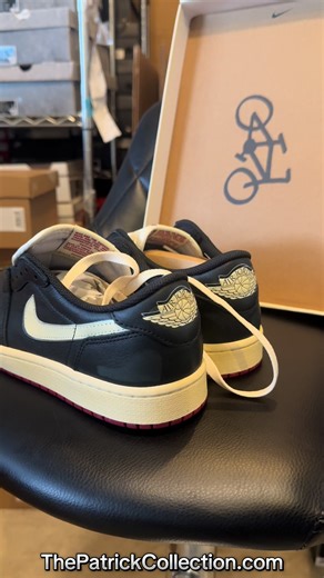 Nigel Sylvester x Jordan 1 Low ‘Better With Time’ 🖤🖤🖤 SIZE 9.5 AVAILABLE READY TO SHIP ✅ LINK IN BIO ThePatrickCollection.com 🚀 Shop Online 24/7 #nigelsylvester #jordan #sneakers #shoes #fashion