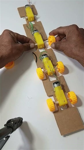 DIY 8x8 Cardboard Bus with Separate Gear Motors for Each Wheel | Full Build Guide#automobile #diy