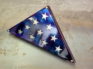 Folded Flag DXF File – Patriotic Triangle Display – CNC Metal Art Design - Etsy