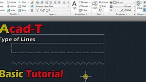How To Make a Custom LineType - Types of Line - AutoCAD Tutorials
