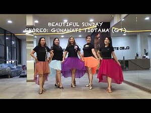 BEAUTIFUL SUNDAY - Line Dance - Demo