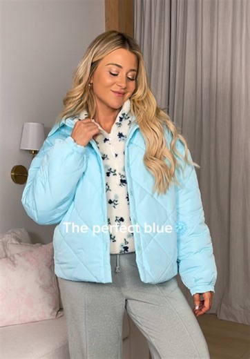 The most perfect blue jacket for this season!❄️ #pinklily #shoppinklily #pinklilystyle #tiktokshop #bestseller