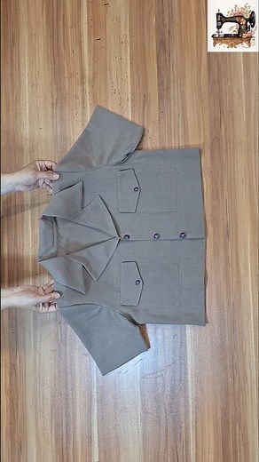Sewing an English Collar Blouse #ShortsVideo #Sewing #PatternMaking #Blouse #Tutorial ✂️