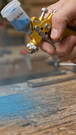 Mini Spray Gun That Paints Like a Pro! 🎨🔥 #Shorts #trending #woodworking