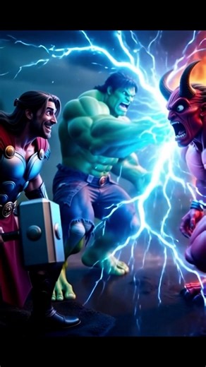 Thor vs Devil Fight! Hulk Arrives: "Tomar Bondhu Eshe Geche!" Epic Punch ⚡💚