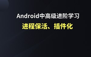 Android程序员中高级进阶学习/进程保活/插件化