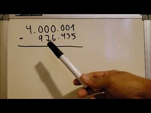 Aula 15 - Subtração com recurso - Números grandes