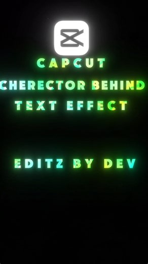 Capcut cherector behind Text effect 🔥|| Capcut cherector text animation 💯||