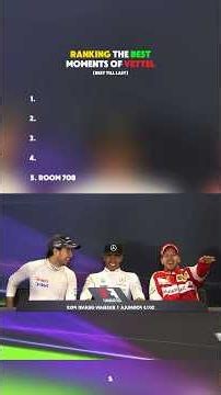 RANKING THE BEST MOMENTS OF SEBASTIAN VETTEL. #ranking #bestmoments #sebastianvettel #formula1 #top5
