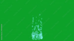 Songkran festival party. Soap bubbles on green background. Bubble party concept in festival celebration.