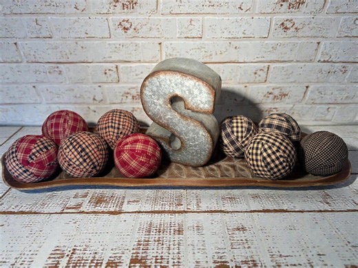 Primitive Farmhouse Rag Balls, Rustic Bowl Fillers, Set of 4/5 - Etsy