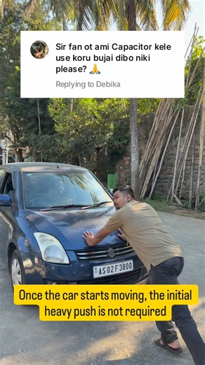 Maths With Swapnil on Instagram: "Capacitor in Fan - but why? 🧠 Disclaimer - The explanation provided is a very generic explanation for audience of all age groups and background to make understand the concept of Kick or Heavy Push. The complex explanation of Capacitor - 1. The Problem: A "Wobbly" Motor Think of the fan motor as a wheel you need to spin. The normal AC power from your wall socket is like trying to spin that wheel by just pushing and pulling on one single spot. If you do that, the