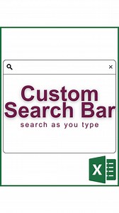 73K views · 346 reactions | Custom Search Bar in Excel‼️ ️ Don’t forget to save this post!  Get your FREE Excel Shortcuts Cheat Sheet PDF at linktr.ee/CheatSheets!  Follow us on Facebook, Instagram, YouTube, TikTok, and more at linktr.ee/CheatSheets! #excel #exceltips #exceltricks #spreadsheets #corporate #accounting #finance #workhacks #tutorials | CheatSheets | Facebook