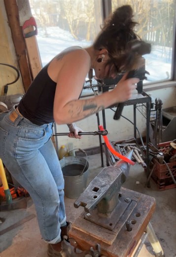 Horseshoe Stocking Up: Blacksmithing Craft in Action