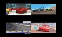 Mix of 4 videos from youtube : Cars Sparta Remix Quadparison 3