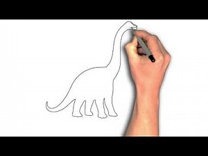 How to draw brachiosaurus image step by step