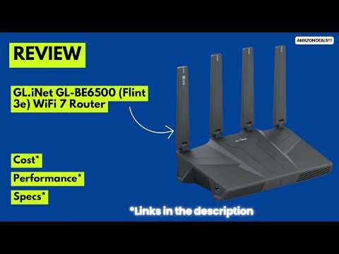 GL.iNet Flint 3e WiFi 7 Router Review 🔥 FASTEST Home Router for Gaming, Streaming & VPN? (BE6500)