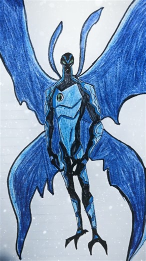 Big Chill 🔥❄️ | Ben 10 Alien Force Drawing | #shorts #ben10 #art #speeddraw #sketch #drawing