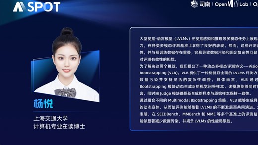 多模态动态评测（Oral）