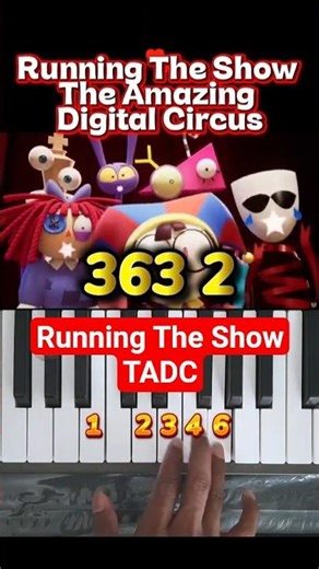 Running The Show - The Amazing Digital Circus Piano Tutorial #shorts