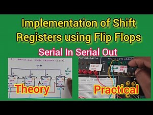 Implementation of Shift Registers using flip flop |SISO|Polytechnic |Engineering|Digital Electronics