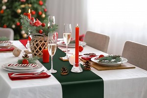 Purple Table Runner 12x108 Inch - 12 Pack Satin Table Runners, Smooth Table Runner for Party Wedding Banquets Birthday