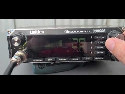Uniden Bearcat 980SSB fun with SWR Calibration with the mobile antenna and a lot of skip today