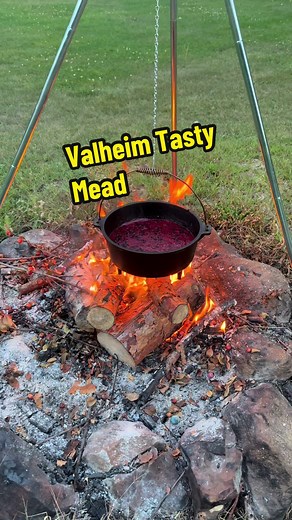Valheim Tasty Mead. Recipe and process description video with tasting notes coming soon. #mead #meadtok #fermentation #valheim #steamgames #viking