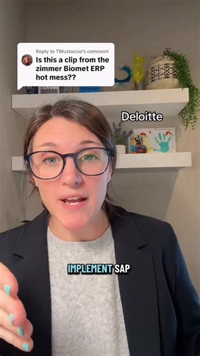 Ema | Digital Transformation on Instagram: "Actual footage from the Deloitte SAP implementation at Zimmer Biomet 😂 #corporate #sap #erp #digitaltransformation #big4consulting"