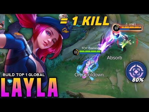 NEW SEASON BEST BUILD FOR LAYLA! NEW 1 HIT BUILD AND EMBLEM!! - MLBB