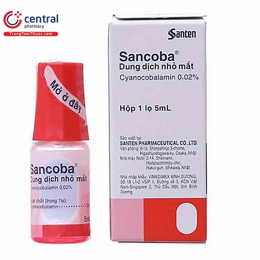 Thuốc nhỏ mắt Sancoba: tác dụng, cách dùng, lưu ý khi sử dụng