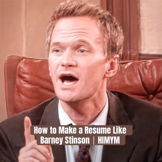 How to Make a Resume Like Barney Stinson｜HIMYM #shorts #funny #shortvideo #foryou #short