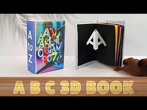 3D Alphabet Origami Book | A Mesmerizing Pop-Up Book from A to Z | RusticKraft